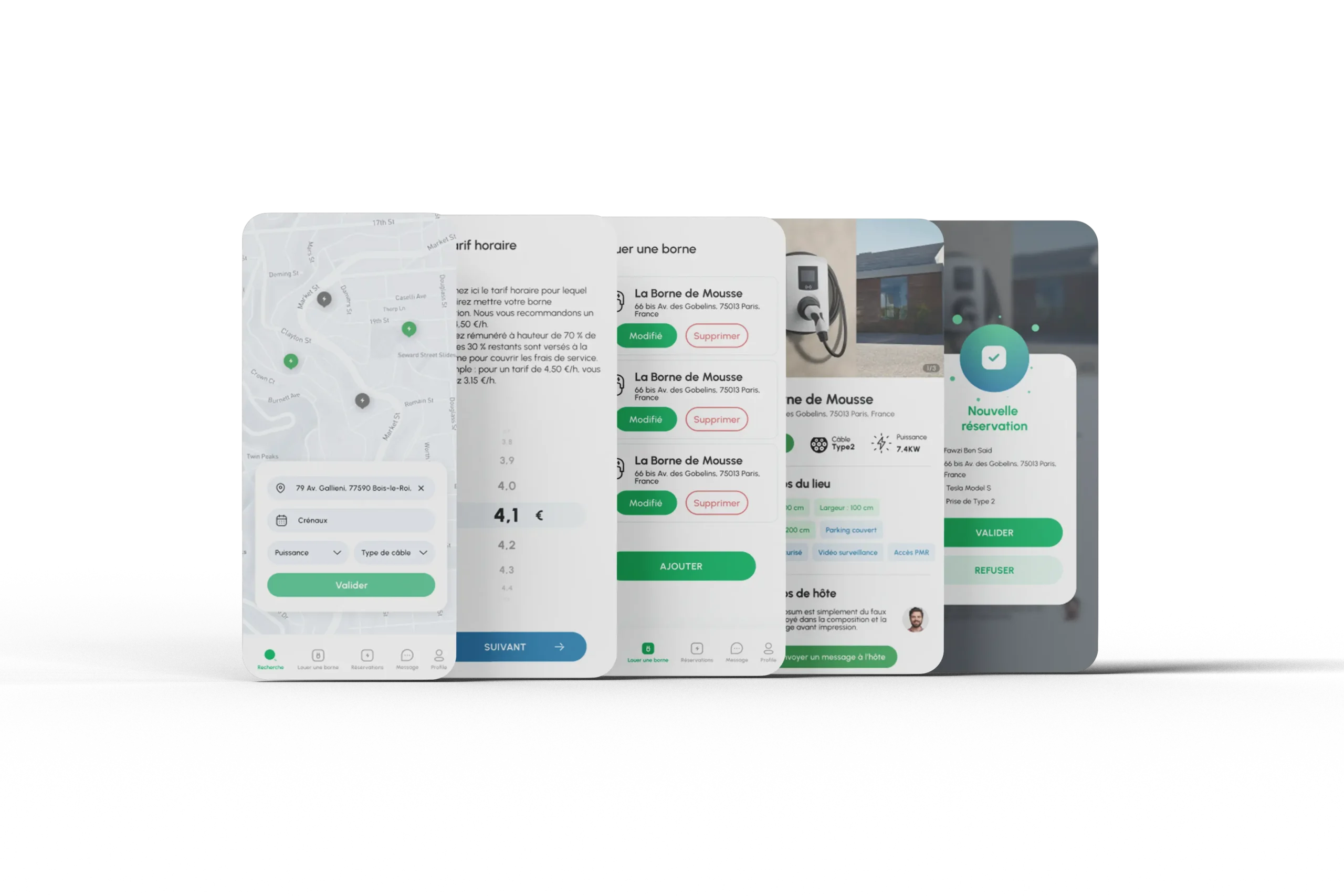 Application mobile Strel recharge véhicule électrique - Réservation borne en 1 clic